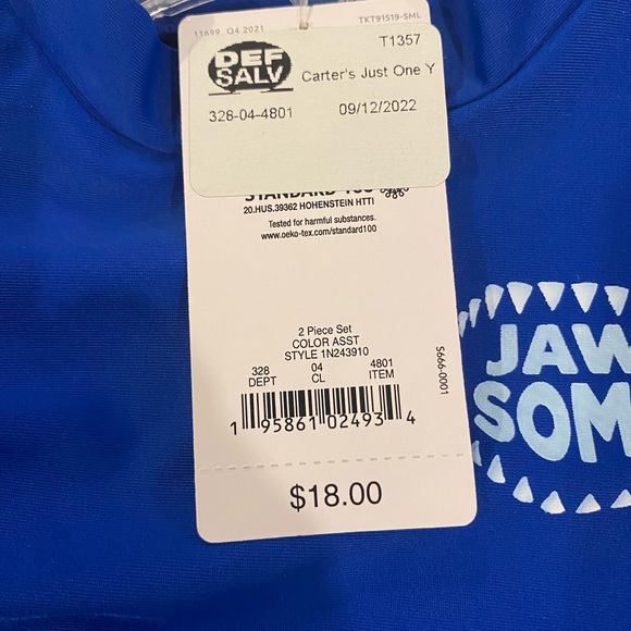 NWT Carter’s Swim Set - Picture 3 of 5